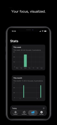 Pomodoro Focus & White Noise Screenshot 3 of 4