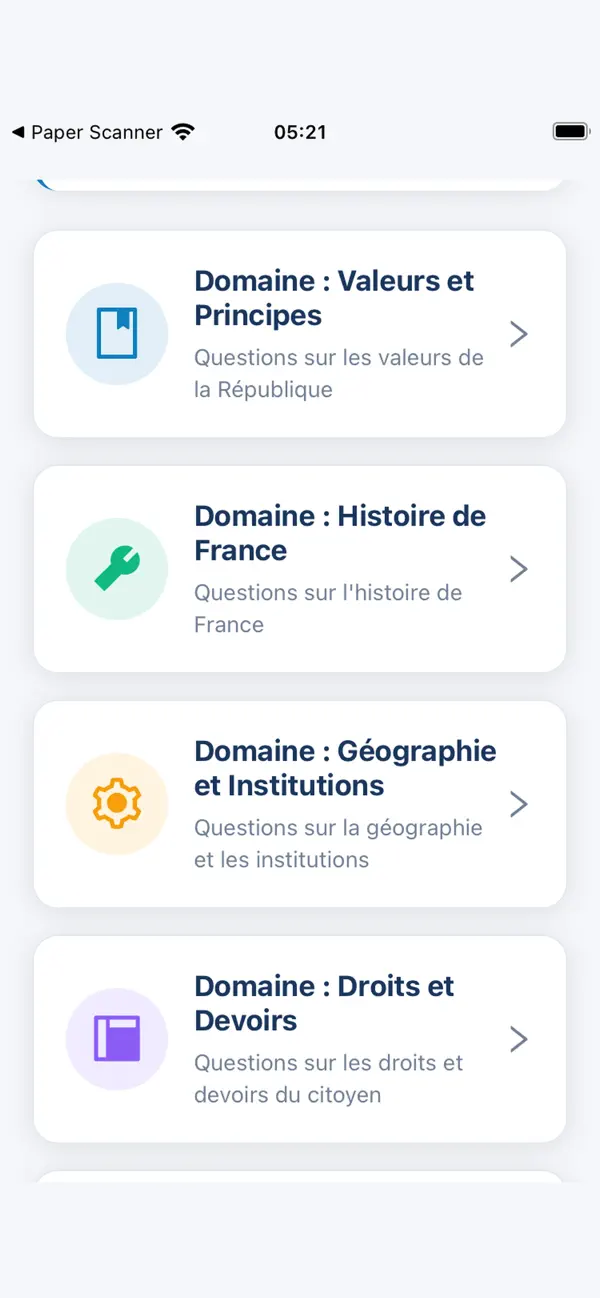 Screenshot #3 pour Examen Civique Quiz