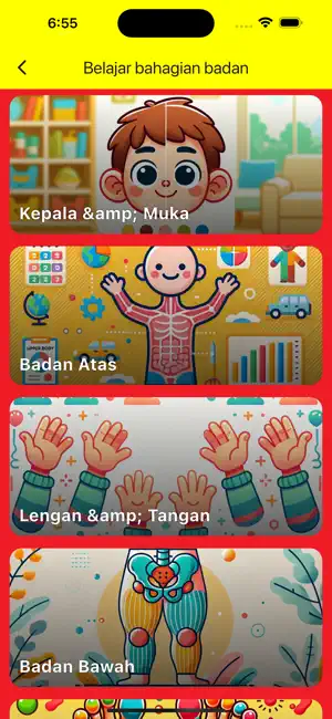 Learning Malay Body Parts screenshot 2