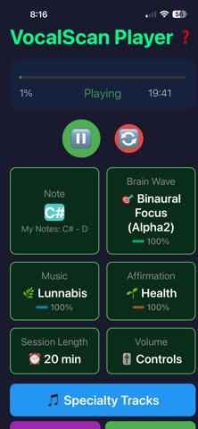 VocalScan Audio Player screenshot