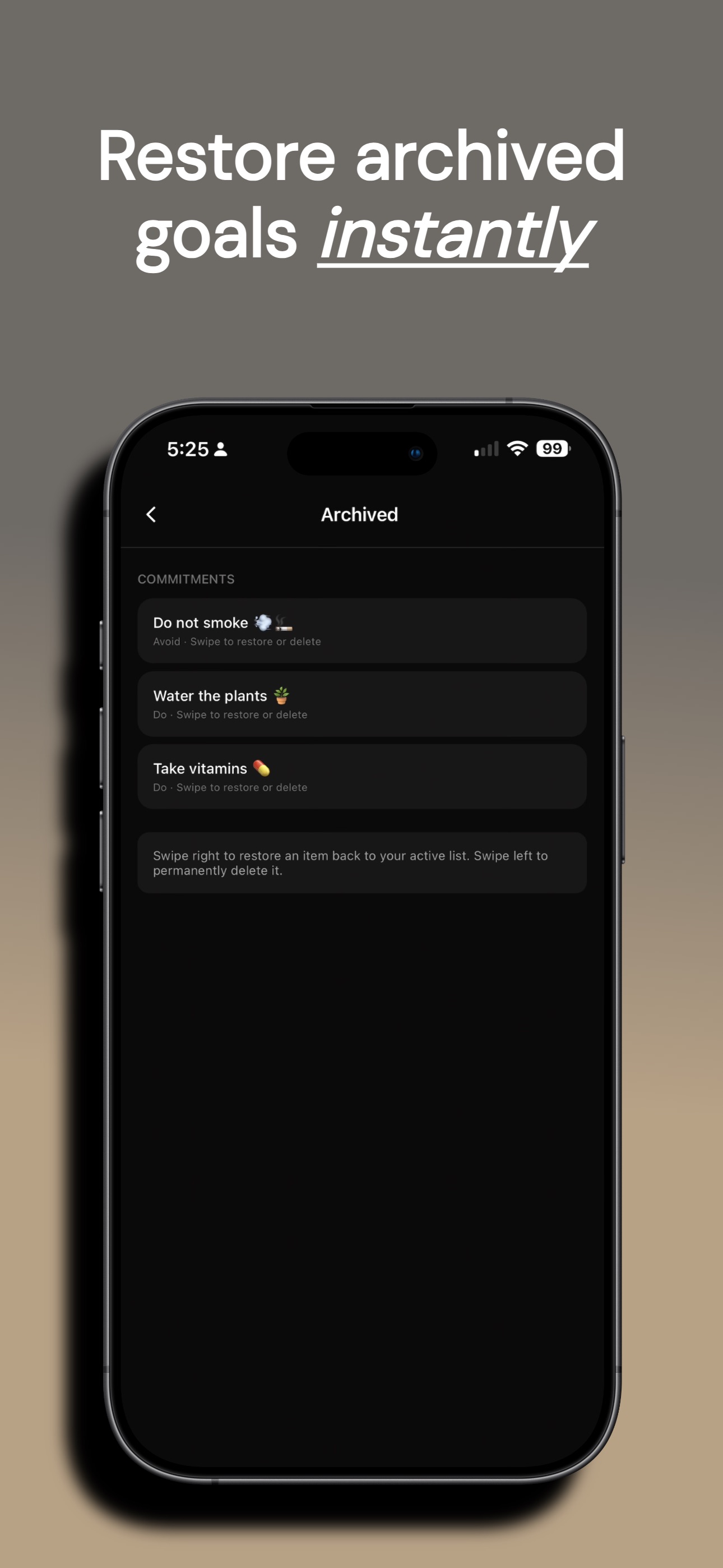 Screenshot 7 of Kept: Habit & Goal Tracker
