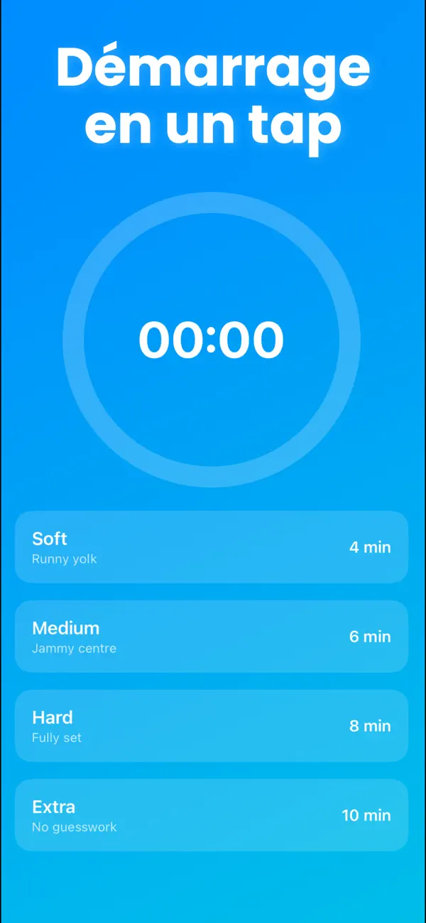 Screenshot #2 pour Minuteur à œufs - Application