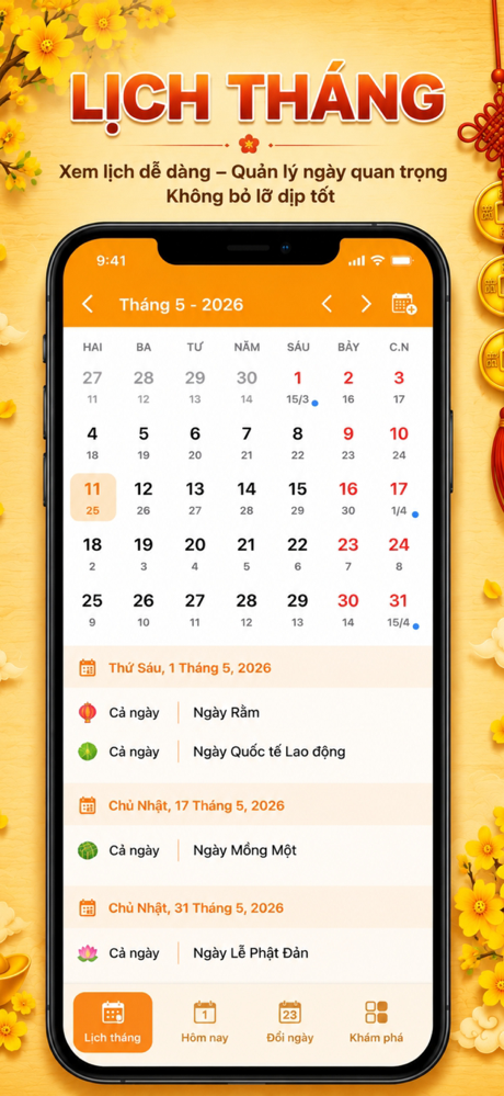Lịch Vạn Niên - Lịch Âm screenshot 3