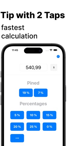 tip calculator: Tipster Screenshot 1 of 5