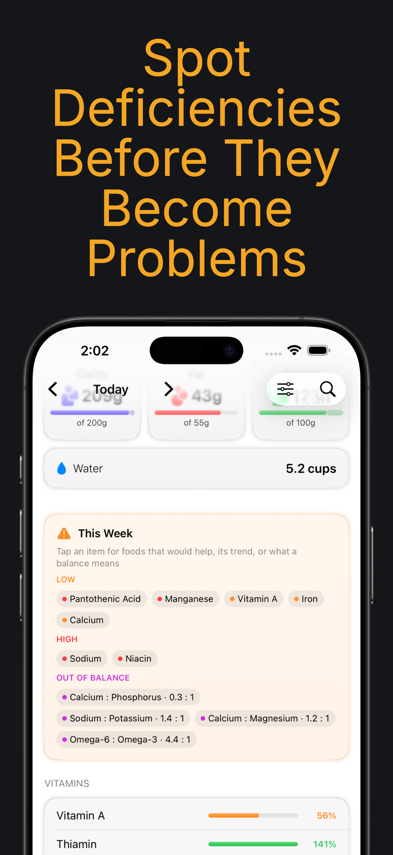 Nutrient Logger - Food Tracker screenshot 2