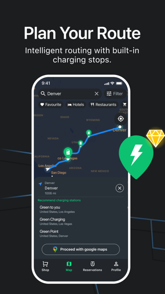 GO TO-U: EV Charging App iPhone screenshot 4 - Navigation app