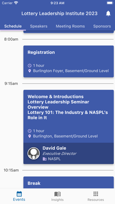 NASPL App Screenshot