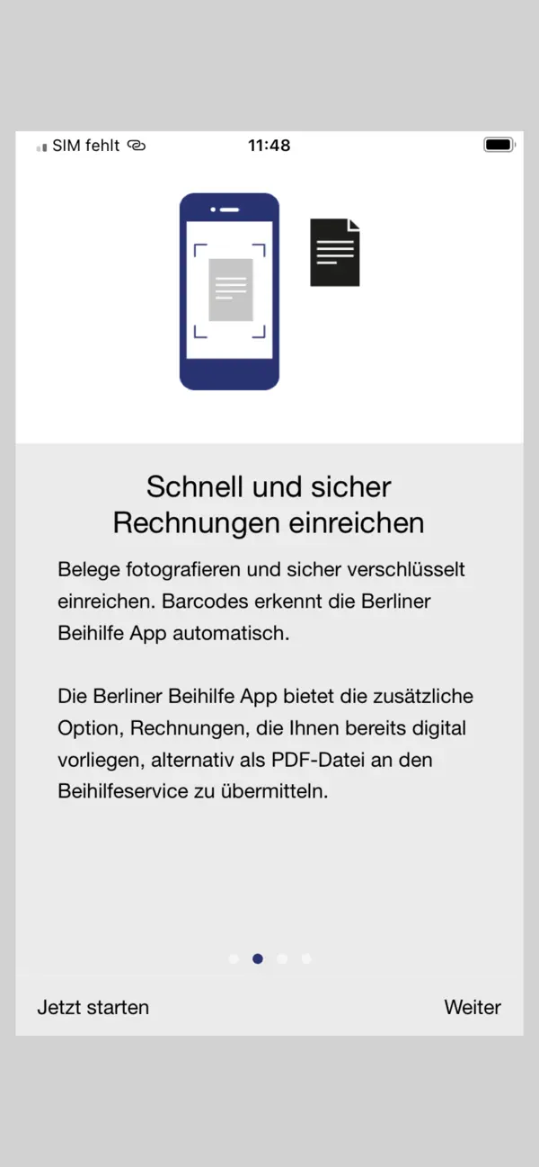 Screenshot #2 pour Berliner Beihilfe App