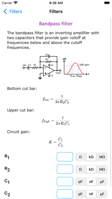 Screenshot #3 pour Operational Amplifiers Pro