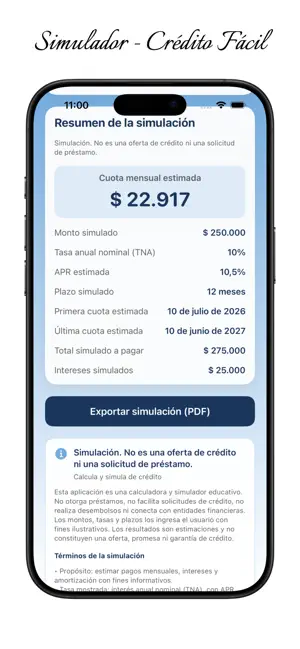 Crédito Fácil iPhone screenshot 5