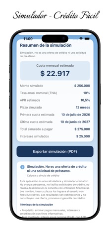 Crédito Fácil iPhone screenshot 5