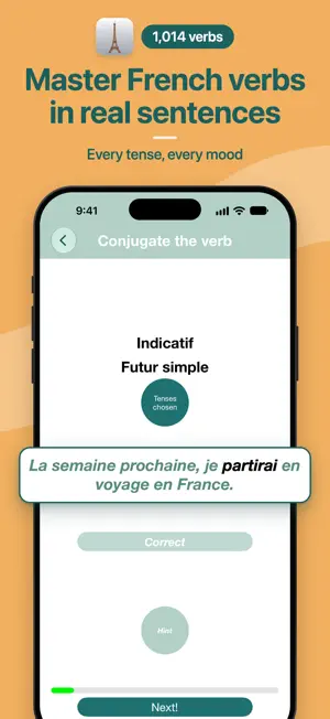 French Verbs Quiz screenshot 1