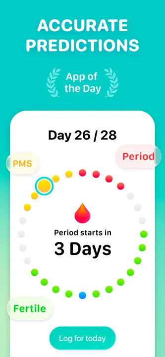 Cycle Tracker & Period: Screenshot 1 von 9