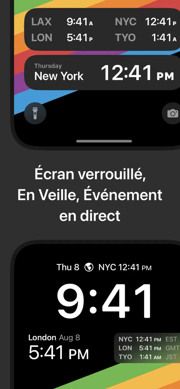 Screenshot #3 pour Horloge Mondiale Widgets