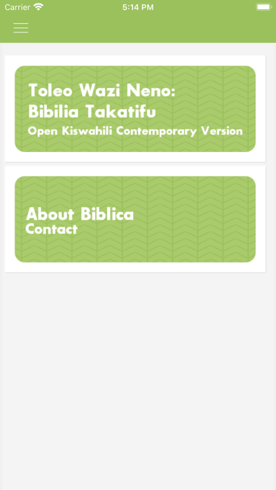 Kiswahili Bibilia Takatifu Screenshot
