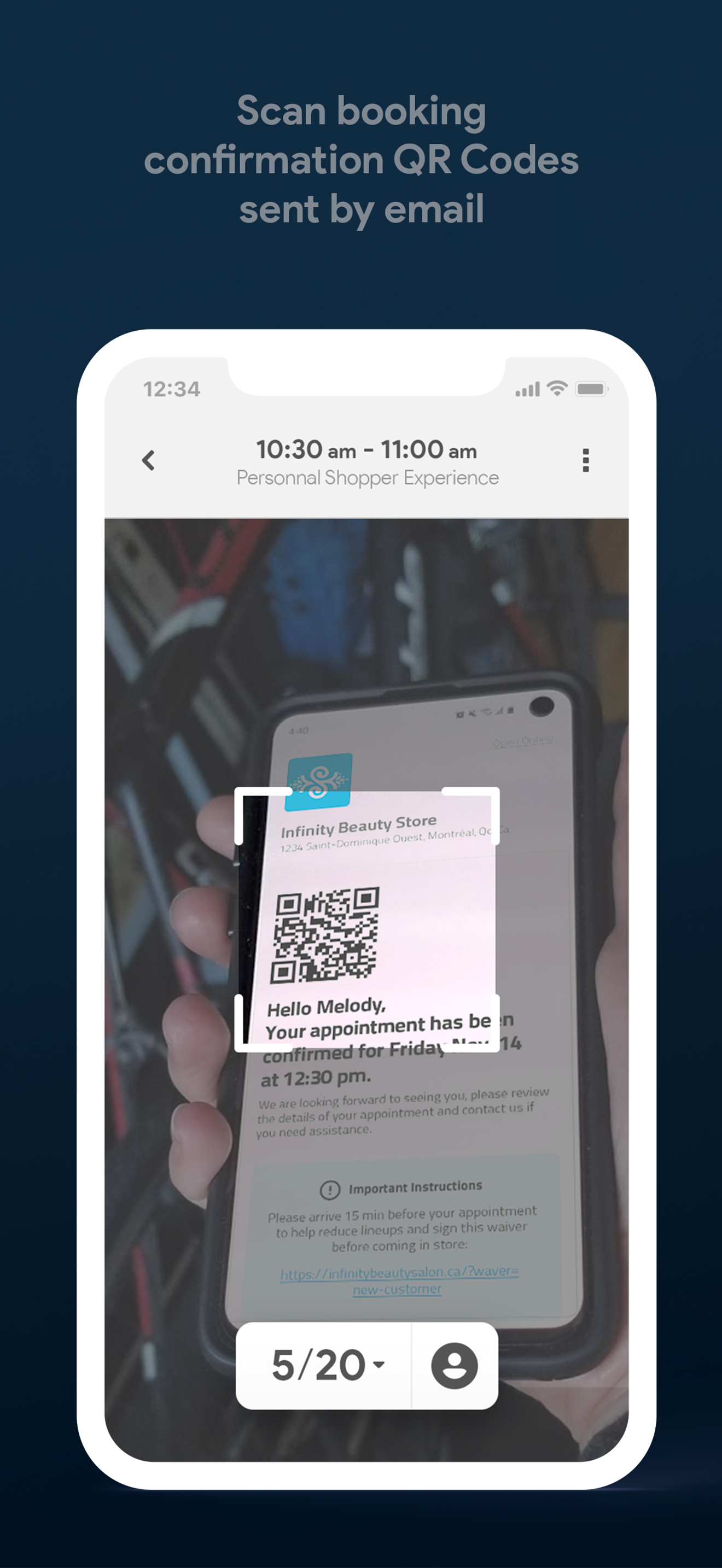 Booxi — Check-in