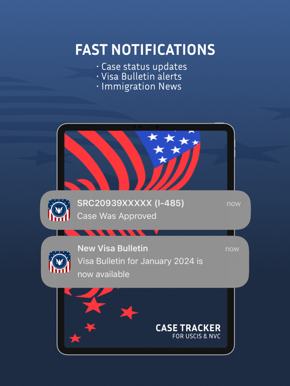Case Tracker for USCIS & NVC iPad screenshot 4 - Utilities app