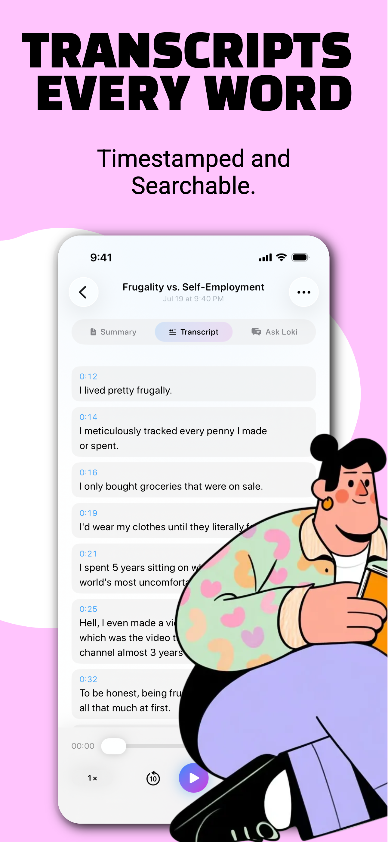 AI Note Taker: Loki Notes screenshot 3