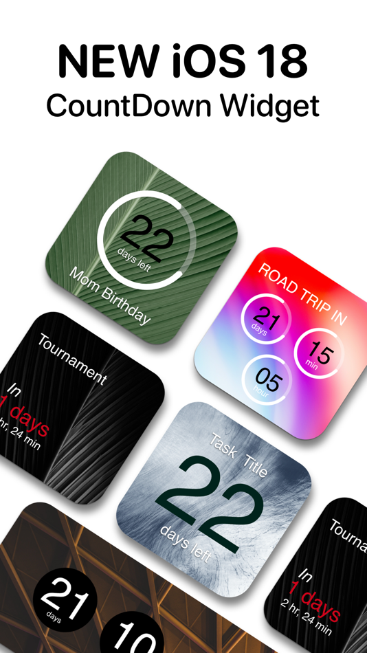 #5. Countdown widget : Day Counter (iOS) De: Amit Verma