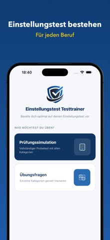 Einstellungstest - Testtrainer Screenshot 1 of 6