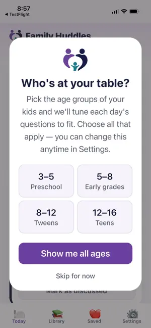 Family Huddles - Dinner Talk screenshot 3