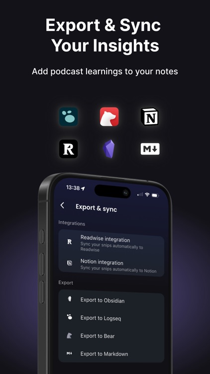 Snipd | AI Podcast Player screenshot-5