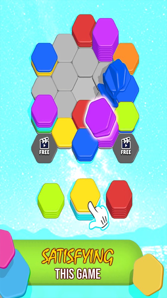 #3. Hexa Sort Tattoo Match 3D Game (iOS) 由: Muhammad Awais Akram