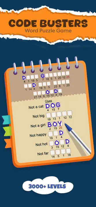Code Busters: Word Puzzle Game screenshot 1