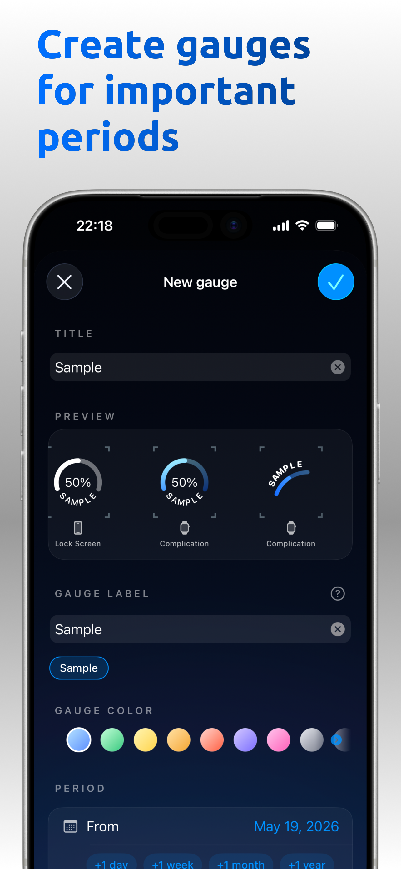Time Progress Gauges
