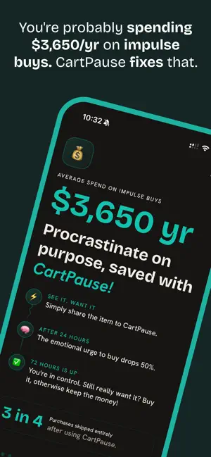 CartPause: Stop Impulse Buys screenshot 1