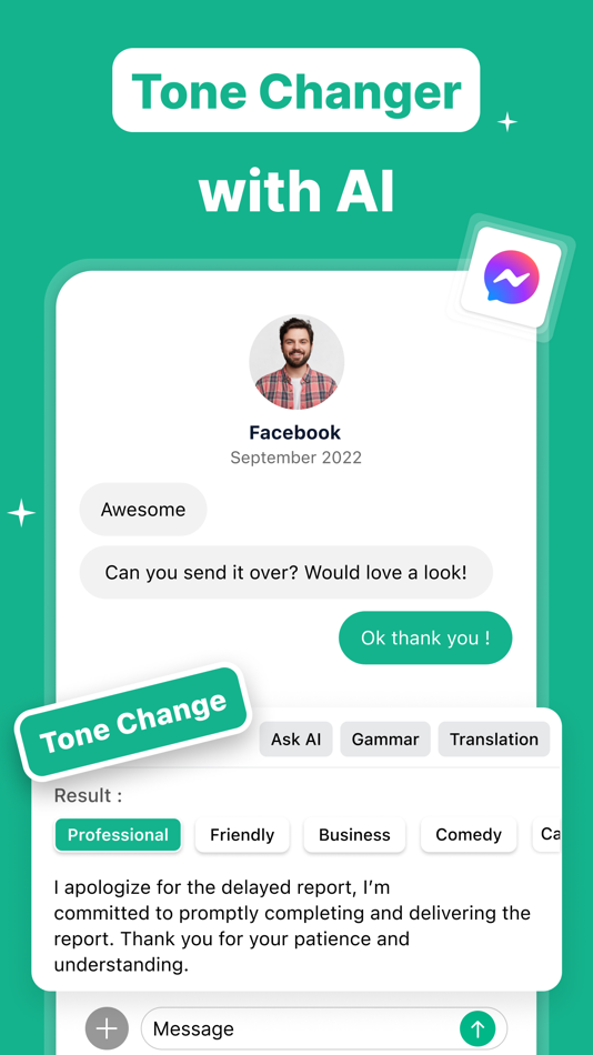 #5. AI Keyboard: TypeAI & Chatbot (iOS) 由: Unikwork Systems LLP