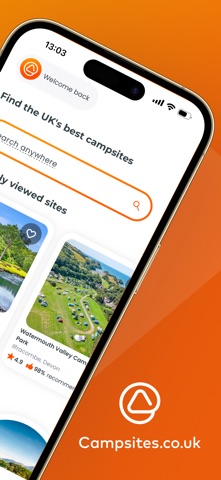 Campsites.co.uk iPhone screenshot 2