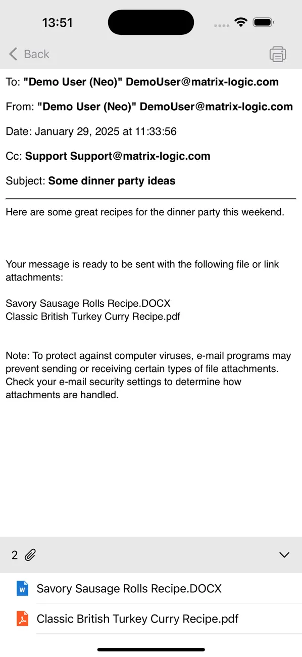 #2. MSG View (iOS) Ved: Matrix Logic Corporation