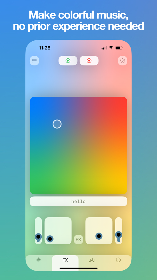 #1. Gradient Synth (iOS) 由: Corey Lofthus