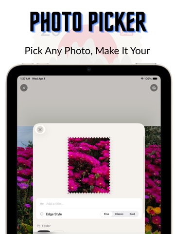 Stamp Press iPad screenshot