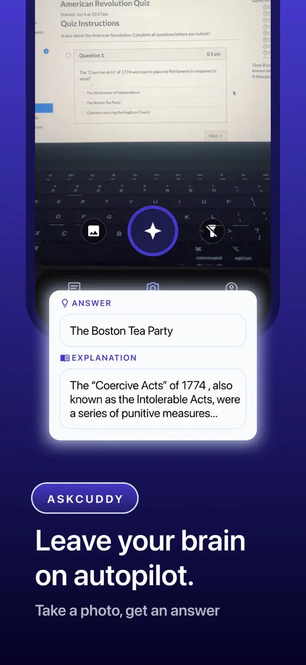 Screenshot #1 pour AskCuddy: AI Homework Helper