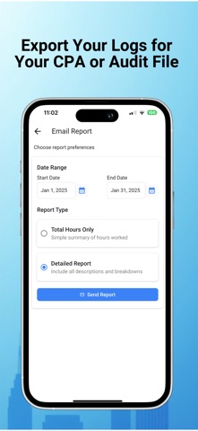 REPS Time: Tax Hour Log iPhone screenshot