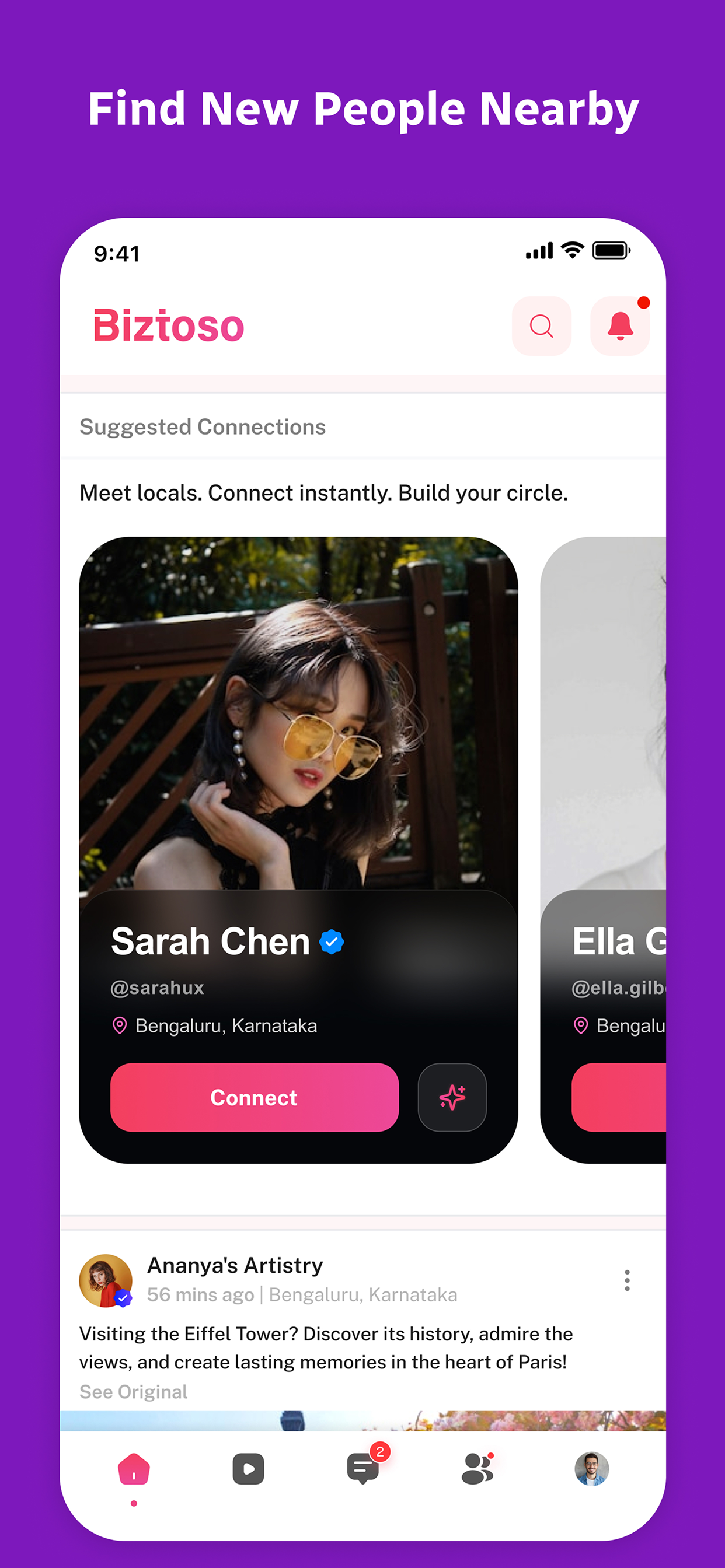 Biztoso: Local Social App screenshot 4