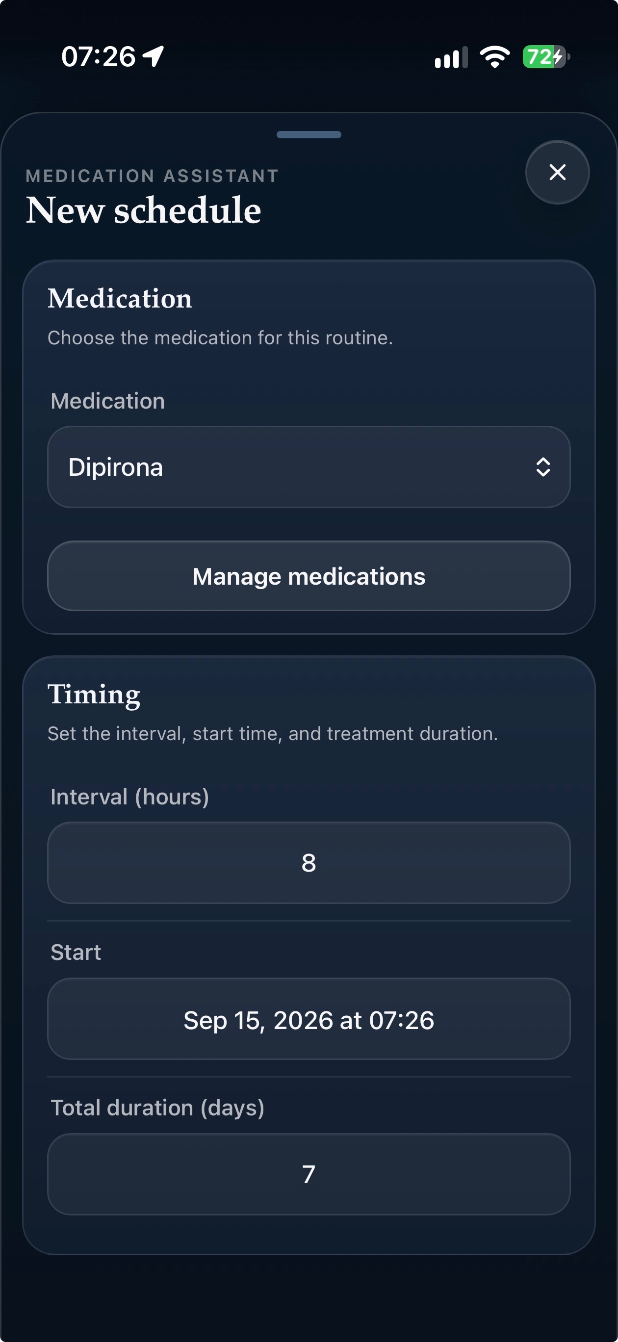 Screenshot 2 of My Medication Assistant