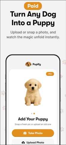 Puppify - Your dog as a Puppy! iPhone screenshot