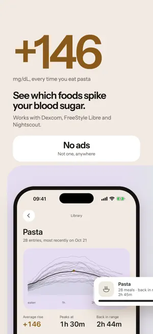 InRange: Blood Sugar & Meals screenshot 1