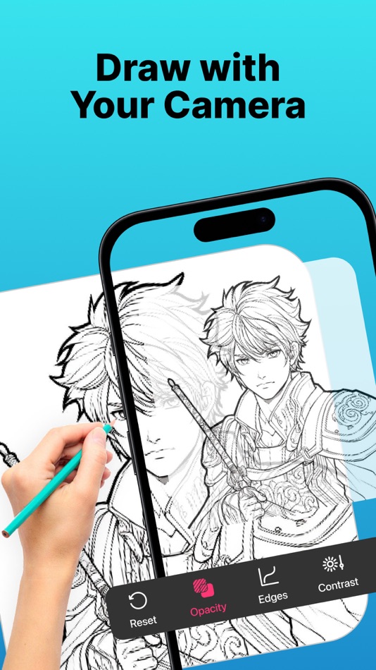 #3. AR Drawing - Sketches (iOS) By: Aesthetic Apps & Widgets srl