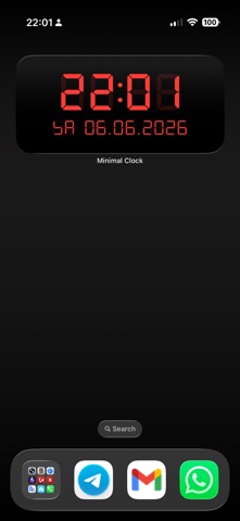 Minimal Clock — Retro Widget Screenshot 5 of 8