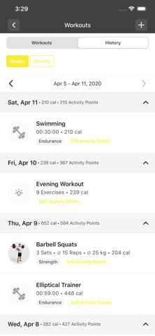 Purlife Fitness iPhone screenshot