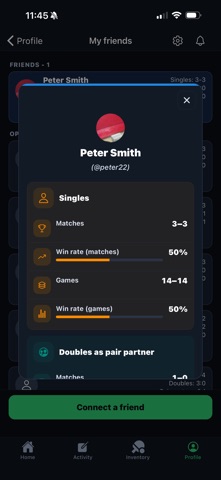SpinBook - Table Tennis Diary Screenshot 4 of 5