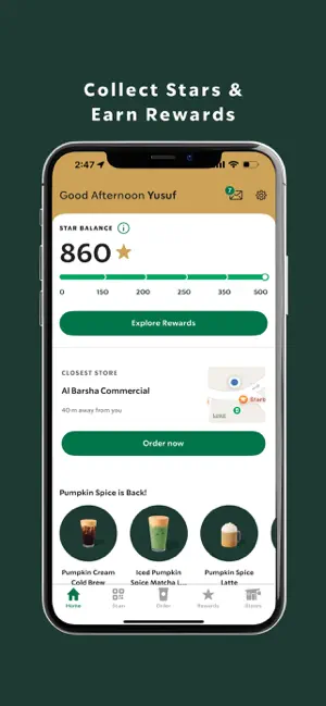 Starbucks UAE iPhone screenshot 1