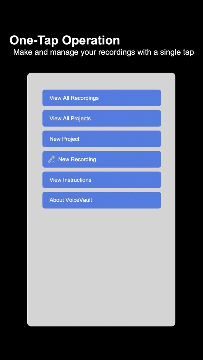VoiceVault for iPhone