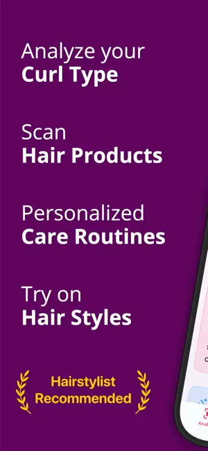 Curly Hair Scanner & Care Plan screenshot 1