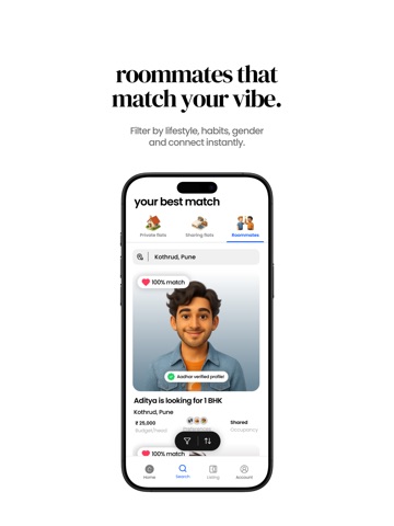 Denner: Flats & Roommates iPad screenshot