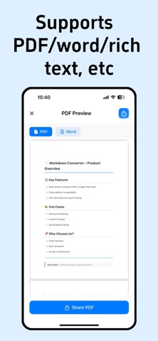 MDconvert - to pdf/word/image Screenshot 5 of 6